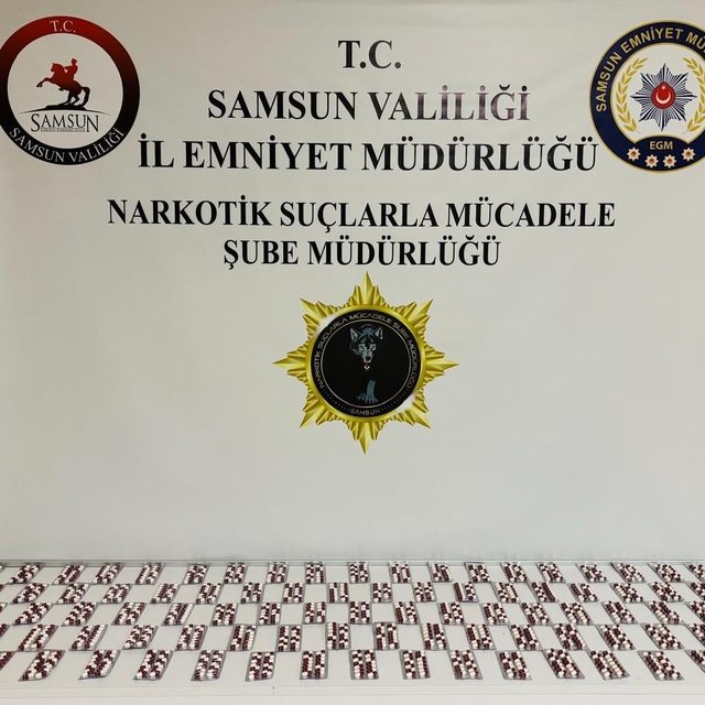 Samsun'da 1500 sentetik ecza ele geçirildi