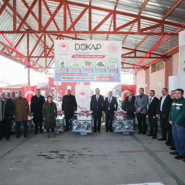 Tokat'ta üreticilere süt soğutma tankı dağıtıldı