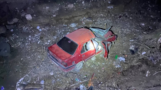 Amasya'da dereye düşen araçtaki 1 kişi öldü, 4 kişi yaralandı