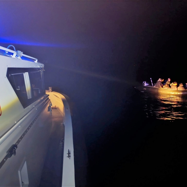 Bodrum açıklarında 9 düzensiz göçmen kurtarıldı