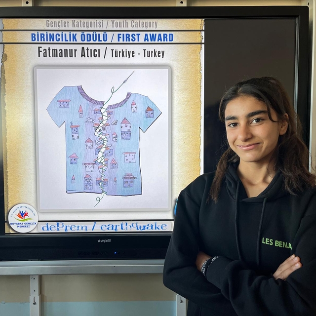 Viranşehirli öğrenci karikatür yarışmasında dereceye girdi