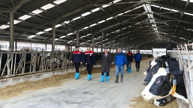 Kırklareli Valisi Turan, modern hayvancılık tesisini gezdi