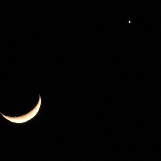 Hatay semalarında 'Ay' ve 'Venüs' birlikte görüldü