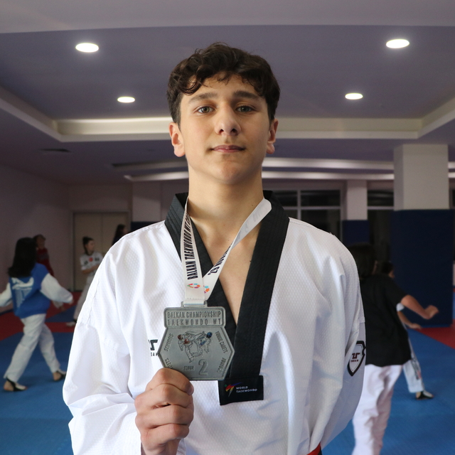 Balkan ve Türkiye ikincisi milli tekvandocu zirve hedefiyle çalışıyor