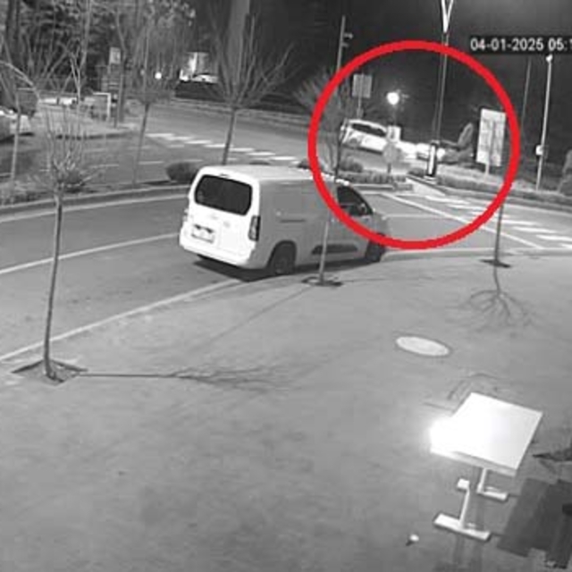 Nevşehir'de 9 kişinin yaralandığı kaza güvenlik kamerasında