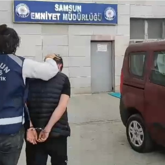 Samsun'da 15 yıl 8 ay hapis cezası bulunan firari yakalandı