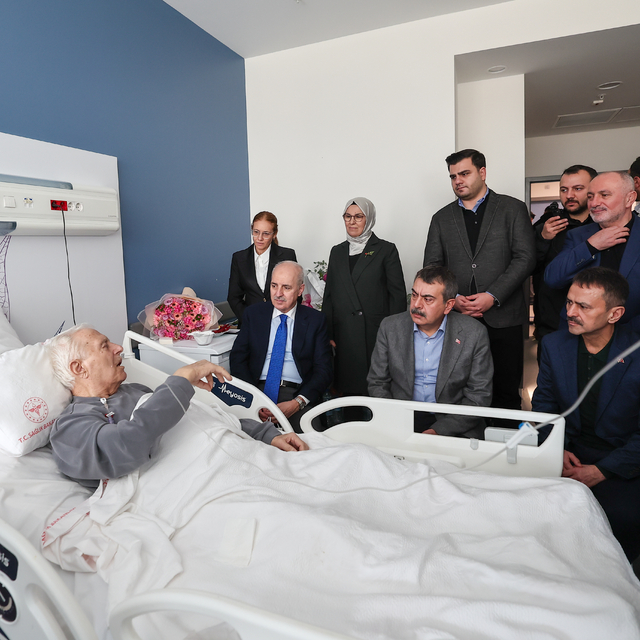 TBMM Başkanı Kurtulmuş ve Bakan Tekin'den AK Parti'li Abiş'e geçmiş olsun z...