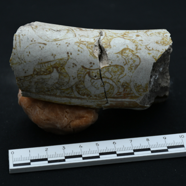 Hasankeyf'teki kazıda bulunan 800 yıllık seramik kapta Anadolu parsı izi