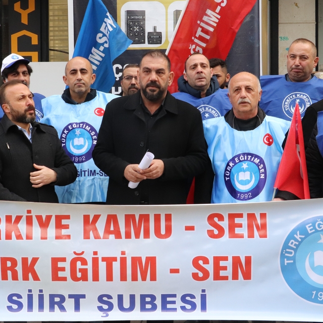 Siirt'te Kamu-Sen'den "ek zam ve refah payı" talebi