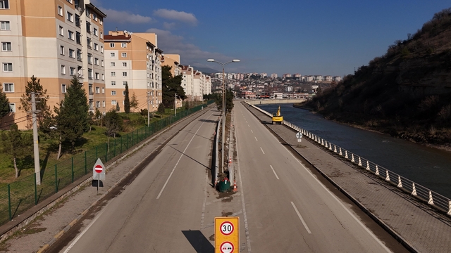 Karabük Belediyesinden peyzaj çalışması