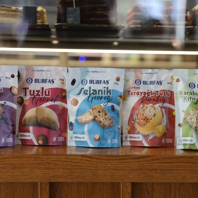 Bursa'daki BURFAŞ B kafelerde glütensiz yeni ürünler satışa sunuluyor