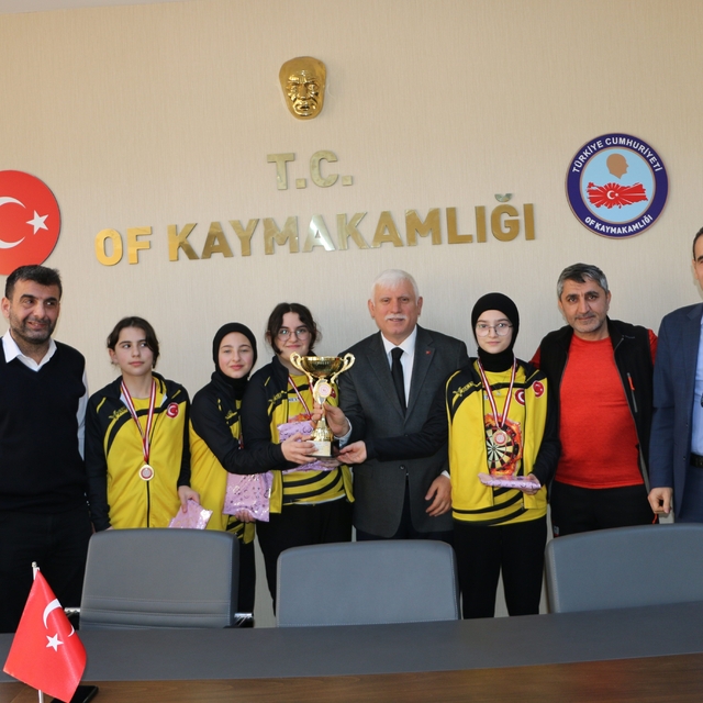 Trabzon Dart Şampiyonu takımları ödüllendirildi