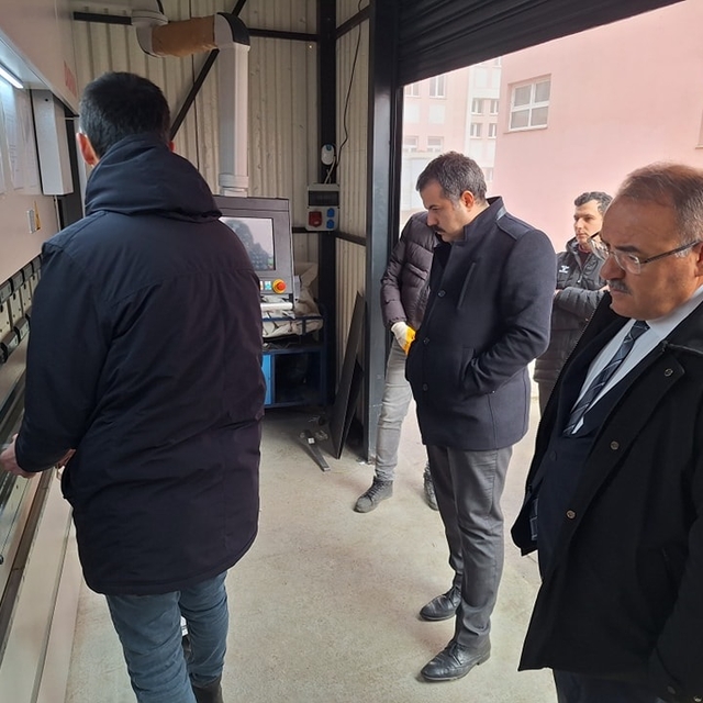 Vezirköprü Mesleki ve Teknik Anadolu Lisesine yeni makine alındı