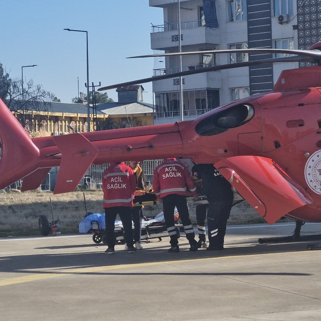Ambulans helikopter, lösemi hastası için havalandı