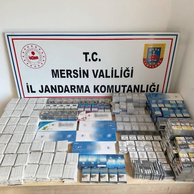 Mersin'de 14 bin kaçak sigara ve 4 bin makaron ele geçirildi