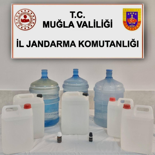 Ortaca'da kaçak içki operasyonunda bir şüpheli yakalandı