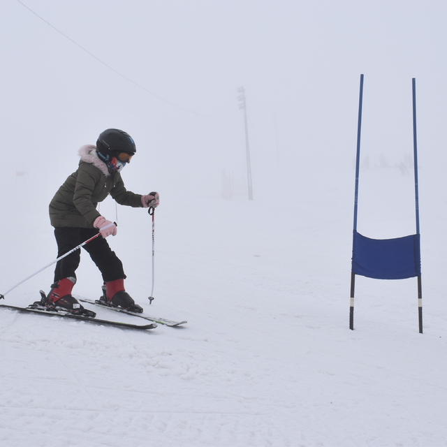 Bitlis'te Alp Disiplini ve Snowboard İl Birinciliği Yarışması düzenlendi