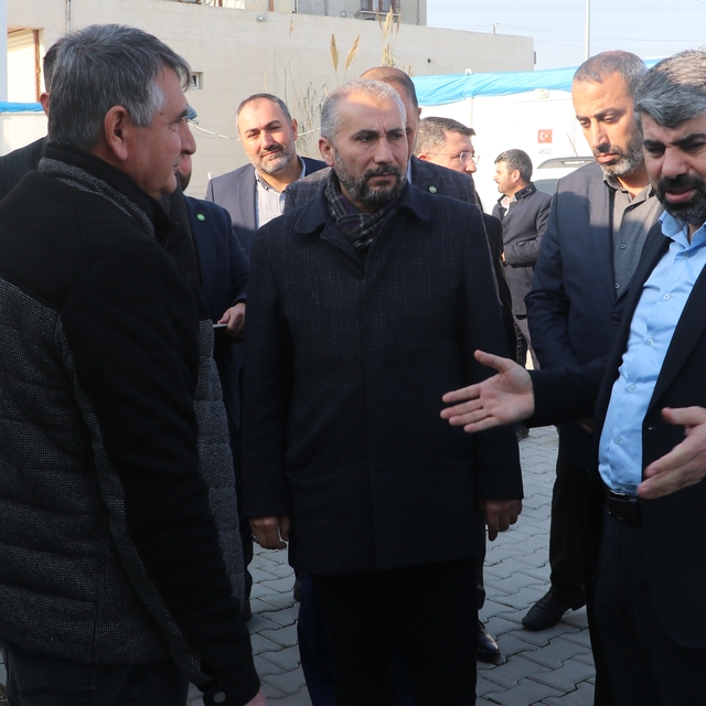HÜDA PAR Deprem Bölgesi Araştırma Komisyonu heyeti, Hatay'da temaslarda bul...