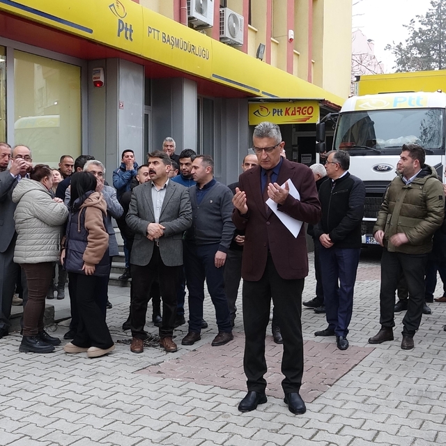 Rize'de 2 PTT çalışanının öldürülmesi, Burdur'da protesto edildi
