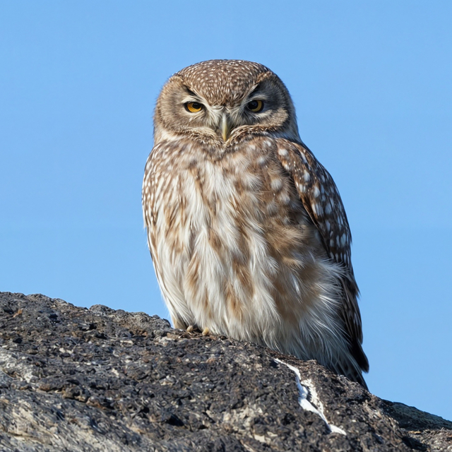 Türkiye'de yaşayan en küçük baykuşlardan kukumav, Ağrı Dağı'nda görüntülend...