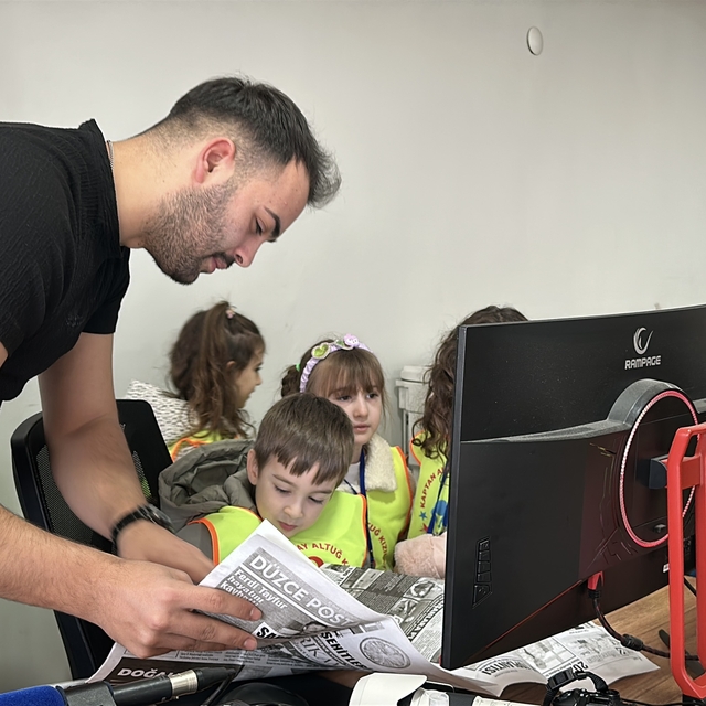 Anaokulu öğrencilerinden AA'ya 10 Ocak Gazeteciler Günü ziyareti