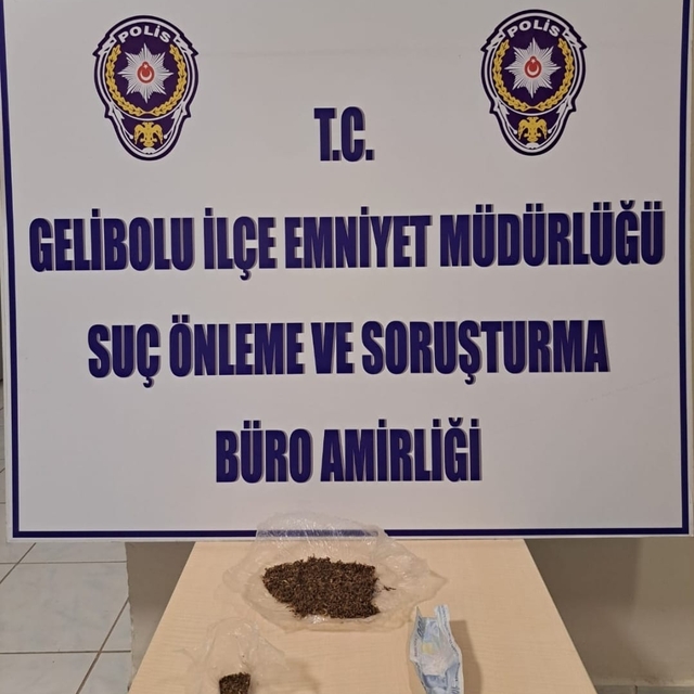 Gelibolu'da uyuşturucu operasyonunda bir şüpheli yakalandı