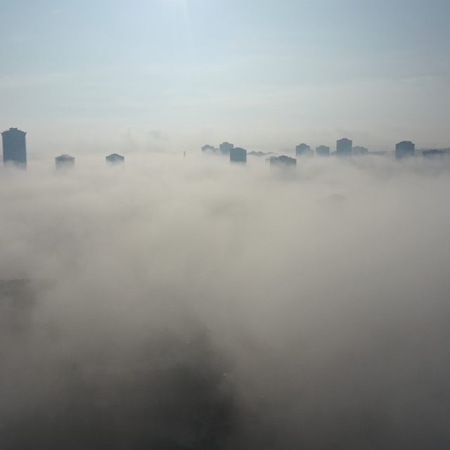 Sisle kaplanan Kastamonu havadan görüntülendi