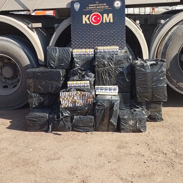 Osmaniye'de 4 bin 690 paket kaçak sigara ele geçirildi
