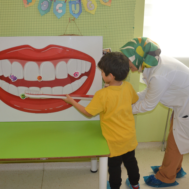 Havza'da anaokulu öğrencilerine ağız ve diş sağlığı eğitimi