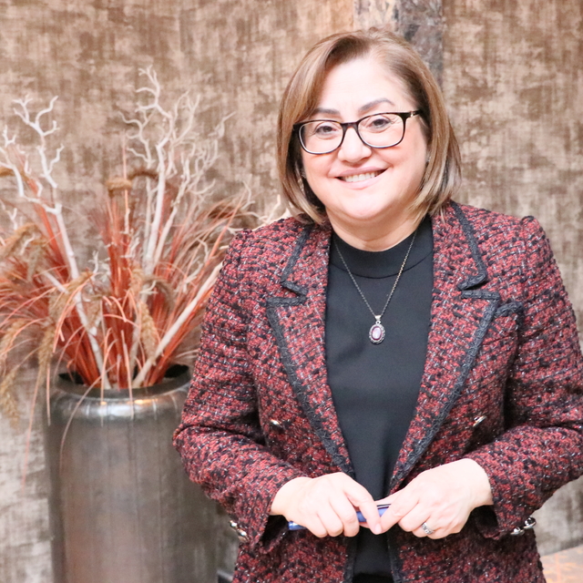 Şam'daki Emevi Camisi'nin halısı yün ve bordo renk olacak