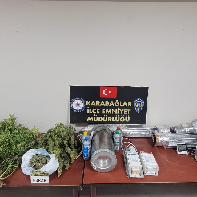 İzmir'de evinde iklimlendirme sistemiyle kenevir yetiştiren zanlı tutukland...