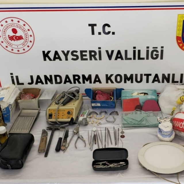 Kayseri'de sahte diş hekimi gözaltına alındı