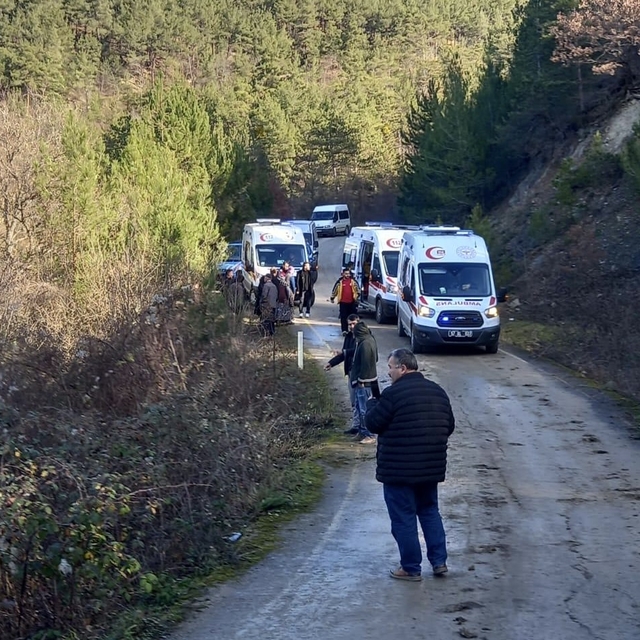 Sinop'ta ormanlık alana devrilen otomobildeki 5 kişi yaralandı