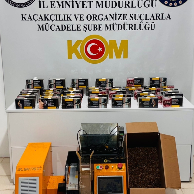 Samsun'da kaçakçılık operasyonunda 2 zanlı yakalandı