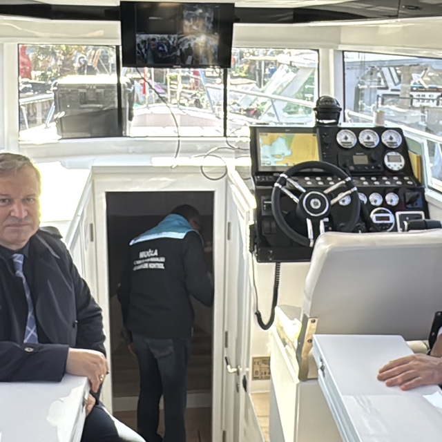 Bodrum'da kontrol ve denetim gemisi "Reis 48" göreve başladı