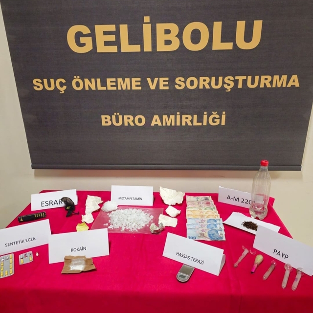 Gelibolu'da uyuşturucu operasyonunda bir şüpheli yakalandı