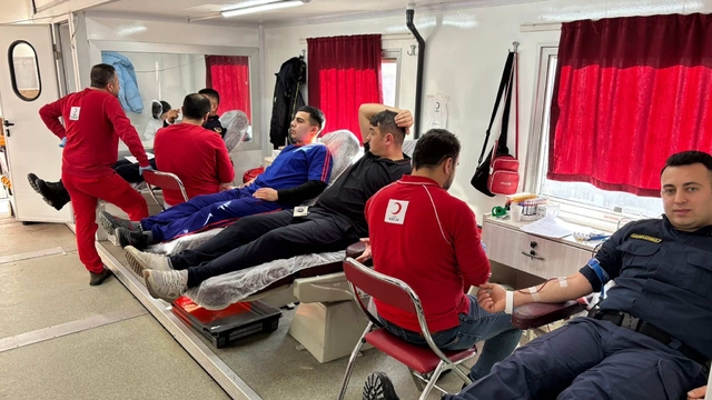 Yozgat'ta jandarmadan Türk Kızılay'a kan bağışı