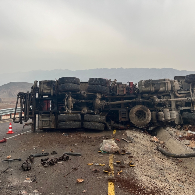 Şırnak'ta sondaj aracının devrilmesi sonucu 1 kişi öldü, 1 kişi yaralandı