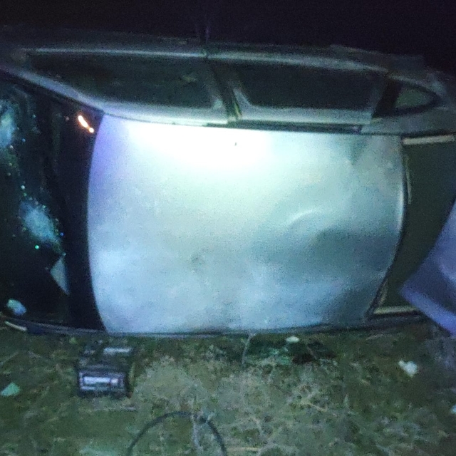 Çorum'da devrilen otomobildeki 5 kişi yaralandı