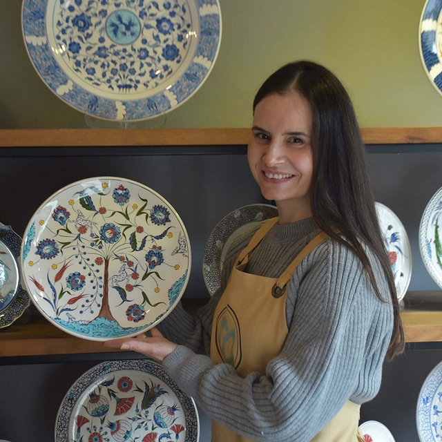 Çini ustası, eserleriyle tarihe not düşüyor