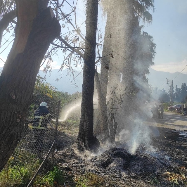 Hatay'da otluk alanda çıkan yangın söndürüldü