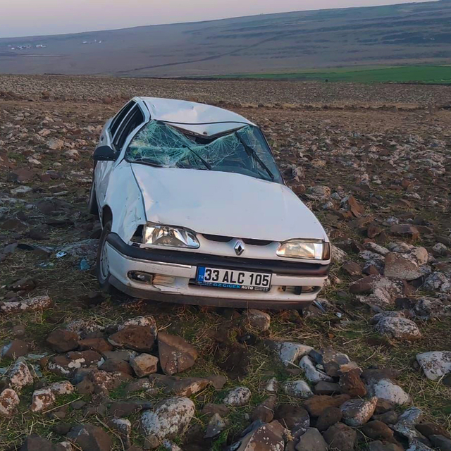 Şanlıurfa'da şarampole devrilen otomobildeki 7 kişi yaralandı