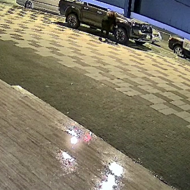 9 aracın lastiklerini kesen kadın, güvenlik kamerasına yakalandı