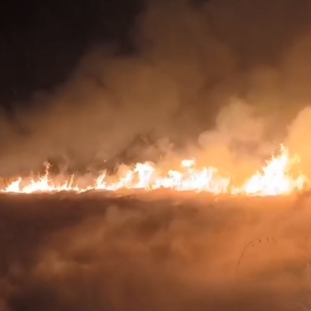 Sultan Sazlığı Milli Parkı'nda yangın