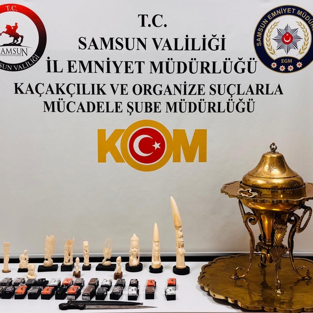 Samsun'da tarihi eser kaçakçılığı operasyonunda 1 kişi yakalandı