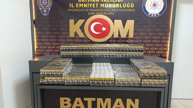 Batman'da 1940 paket gümrük kaçağı sigara ele geçirildi