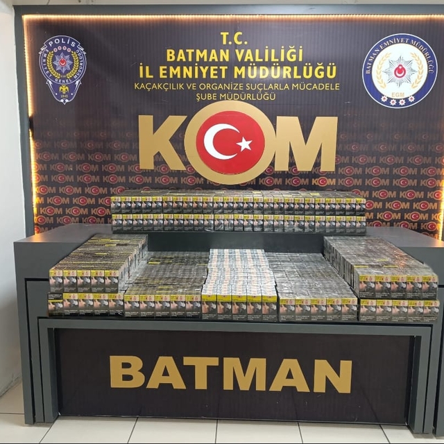 Batman'da 1940 paket gümrük kaçağı sigara ele geçirildi