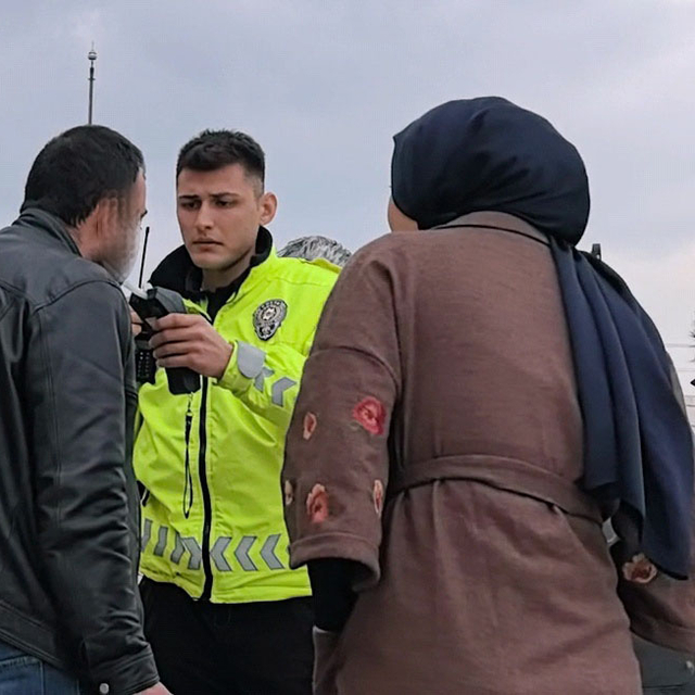 Alkollü sürücü, polise zor anlar yaşattı