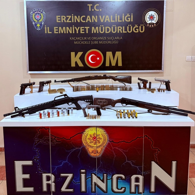Erzincan'da silah kaçakçılığı operasyonunda 3 zanlı tutuklandı