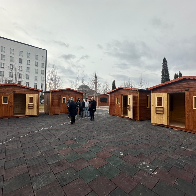 Talas'taki Sahaflar Çarşısı'nda yapım çalışmaları sürüyor